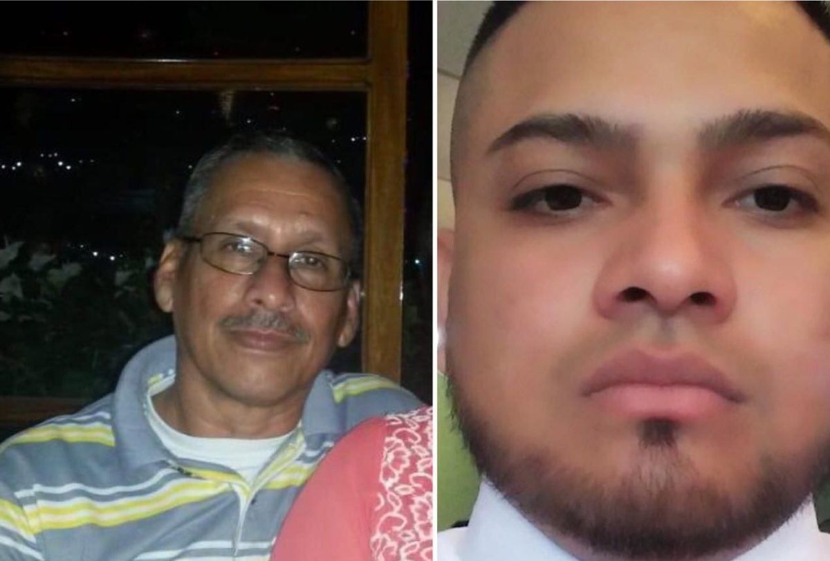 Ellos son Gustavo Cerna (izquierda), técnico de 100% Noticias y Josep Hernández, conductor del canal. Ambos están desaparecidos. Cortesía/NI