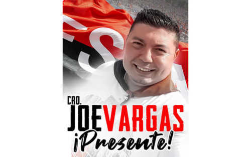 Militante sandinista Joe Vargas. Foto / Cortesía