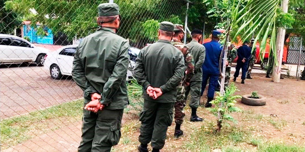 Miembros del Ejército de Nicaragua participa de la Verificación Ciudadana. Foto / Canal 8