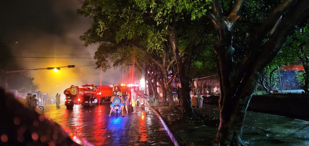 Incendio en el mercado Oriental