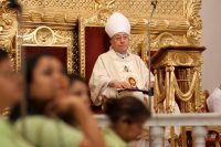 El Cardenal Óscar Rodríguez de Honduras, en la Basílica Nuestra Señora de Suyapa. /Tomada de La Prensa de Honduras/EFE