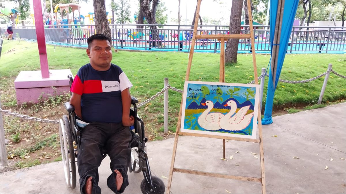 Juan Hurtado, un joven con discapacidad motora, pero con muchos sueños por delante. Foto: Cortesía