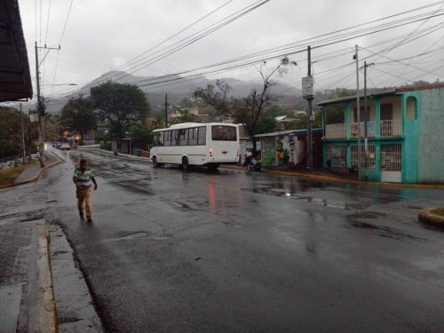 En la "Perla del Septentrión", Matagalpa cayó lluvia esta tarde acompañada de relámpagos y truenos. /Cortesía