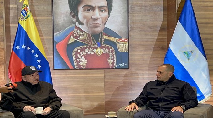  Ortega viaja a Venezuela para unirse a homenajes dedicados a Hugo Chávez, a diez años de su muerte./Tomada de VTV CANAL 8