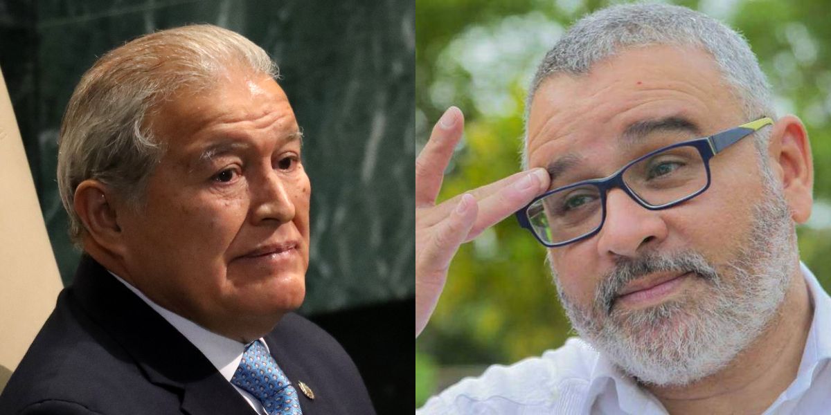 Expresidentes de El Salvador Salvador Sánchez Cerén y Mauricio Funes.