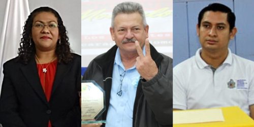 Alejandro Genet Cruz, Luz Marina Ortiz y Moisés Ignacio Palacios, autoridades de la nueva Universidad 