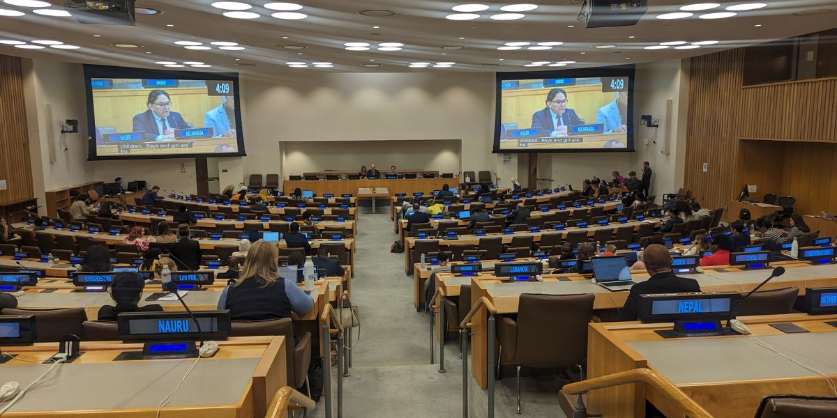 Embajador de Nicaragua ante la ONU, Jaime Hermida Castillo, participa en la Tercera Comisión sobre temas sociales, humanitarios y culturales, en el marco de la 78ª Sesión de la Asamblea General de la ONU. 6 de octubre de 2023.
