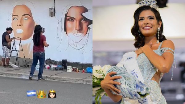 Dictadura de Nicaragua impide a artistas pintar un mural en honor a Sheynnis Palacios, primer nicaragüense en ganar Miss Universo.