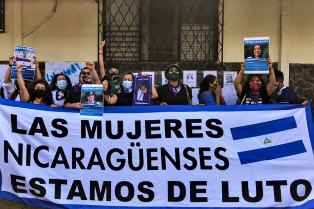 Mujeres feministas de Nicaragua realizan manifestación. Foto: Archivo / Internet.