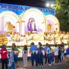 Altar instalado por la dictadura de Nicaragua en ocasión a la tradicional celebración a la Virgen Concepción de María, conocida como la Purísima. Foto: Prensa oficialista.