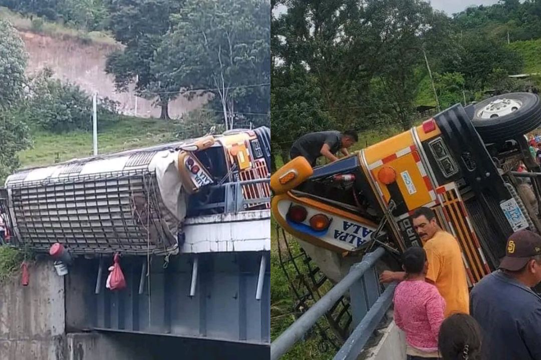 Fatal accidente de tránsito en puente del sector Manceras, Martagalpa. 23 de diciembre de 2023. Foto: Redes sociales.