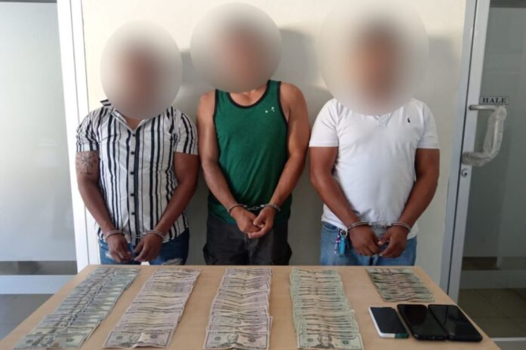 Nicaragüenses son detenidos en Honduras por presunto lavado de activos. Foto: Policía de Honduras.