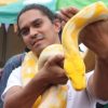 José Alberto Delgadillo, coleccionista de serpientes de Nicaragua. Foto: Redes sociales.