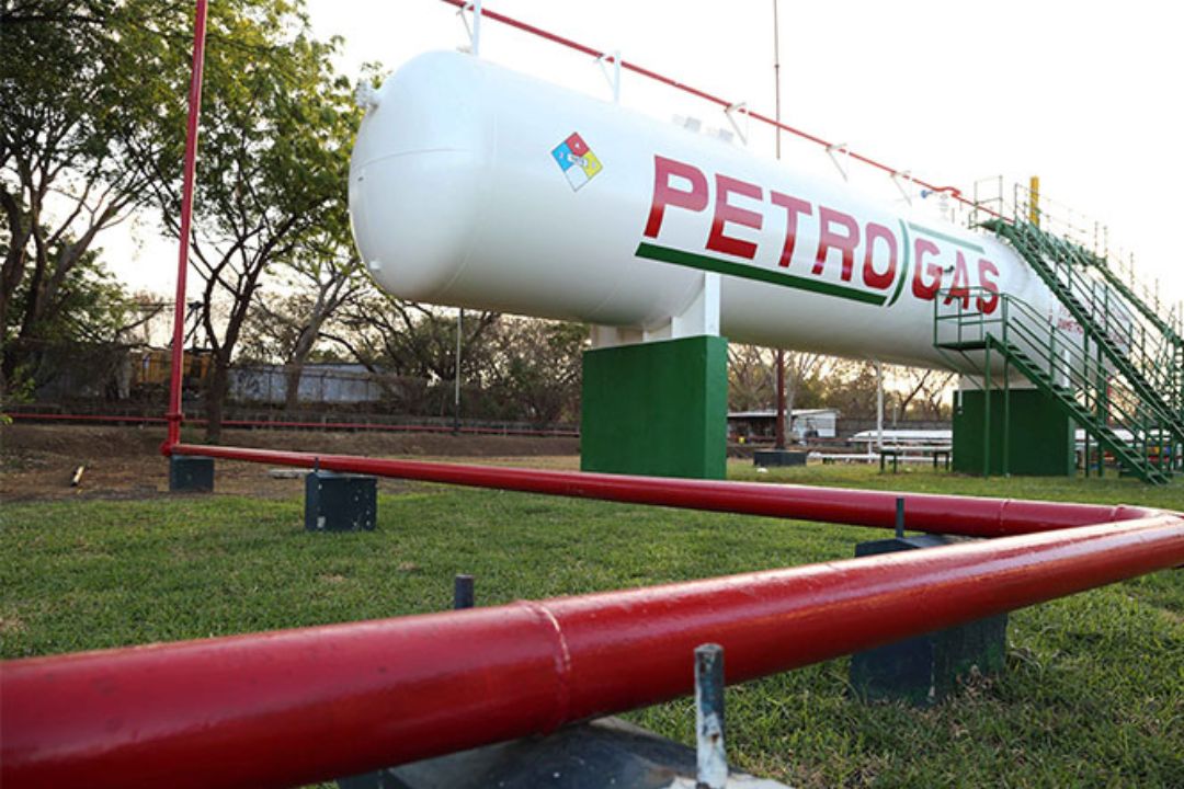 Planta envasadora de Petrogas. Foto: Prensa oficialista/ Archivo.