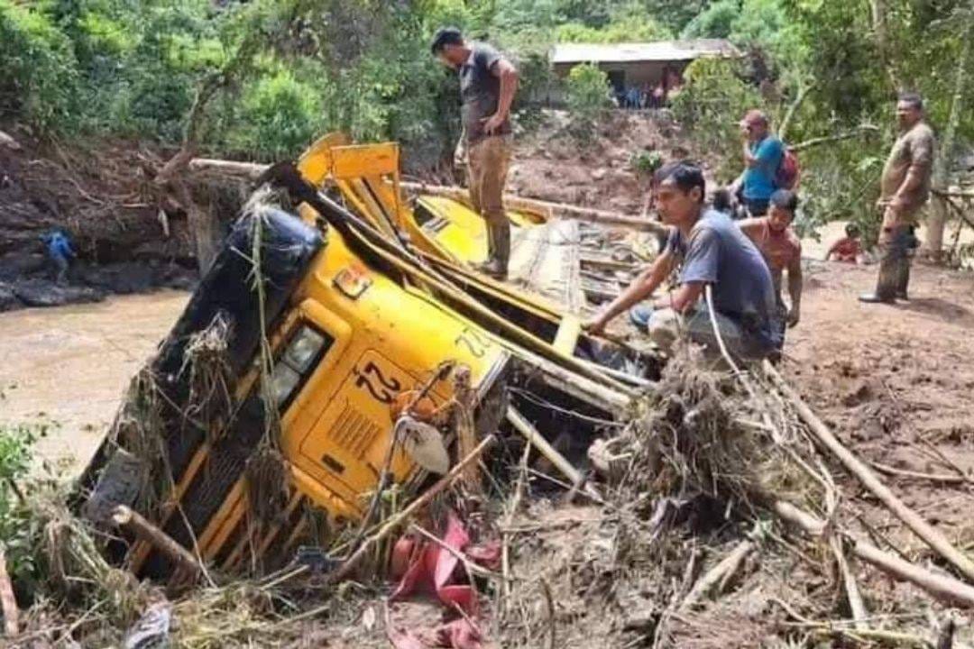 Las fuertes lluvias en Nicaragua provocan el desborde de ríos y colapso de carreteras