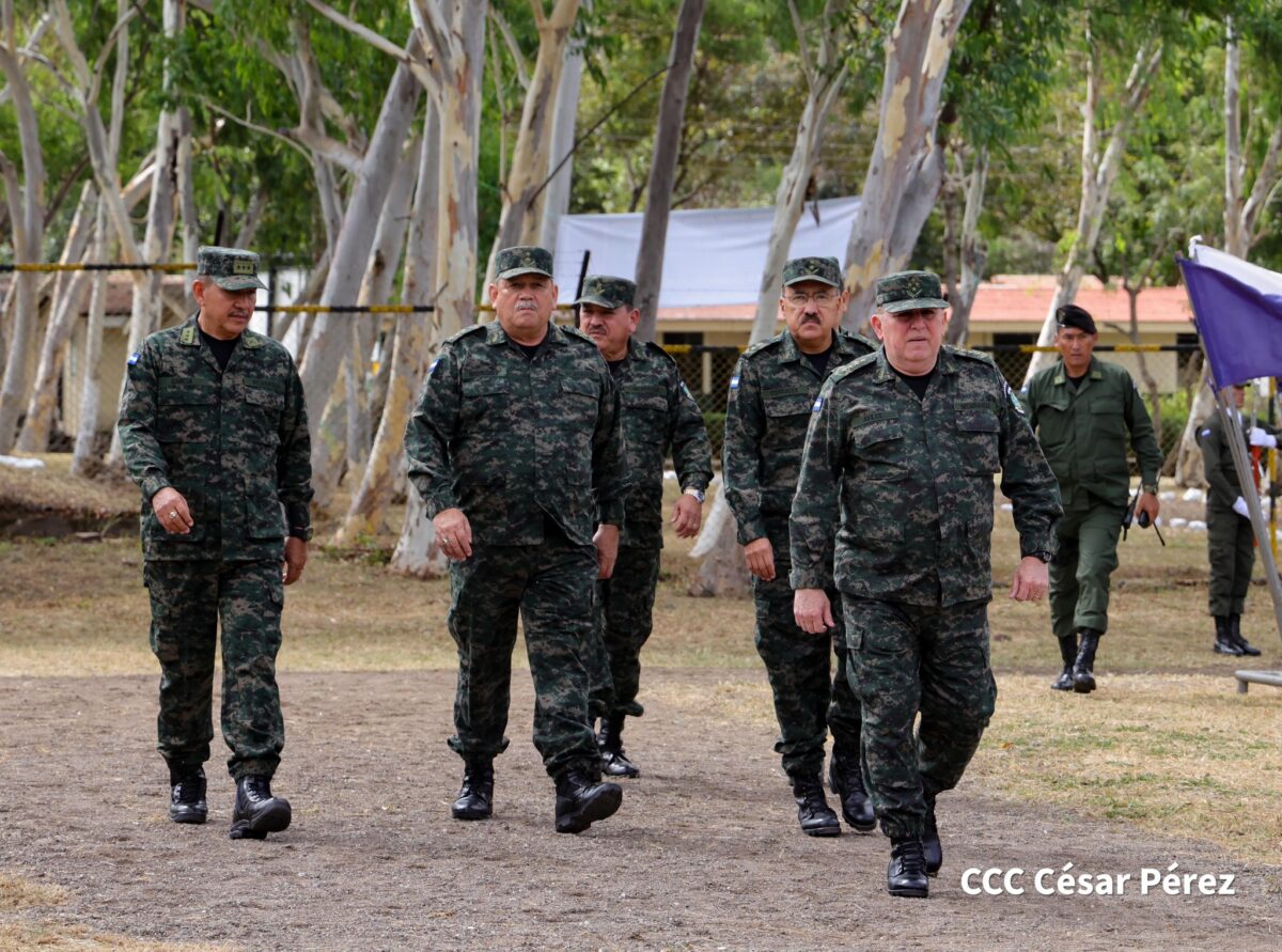 Altos mandos del Ejército de Nicaragua. Foto | Prensa oficialista.