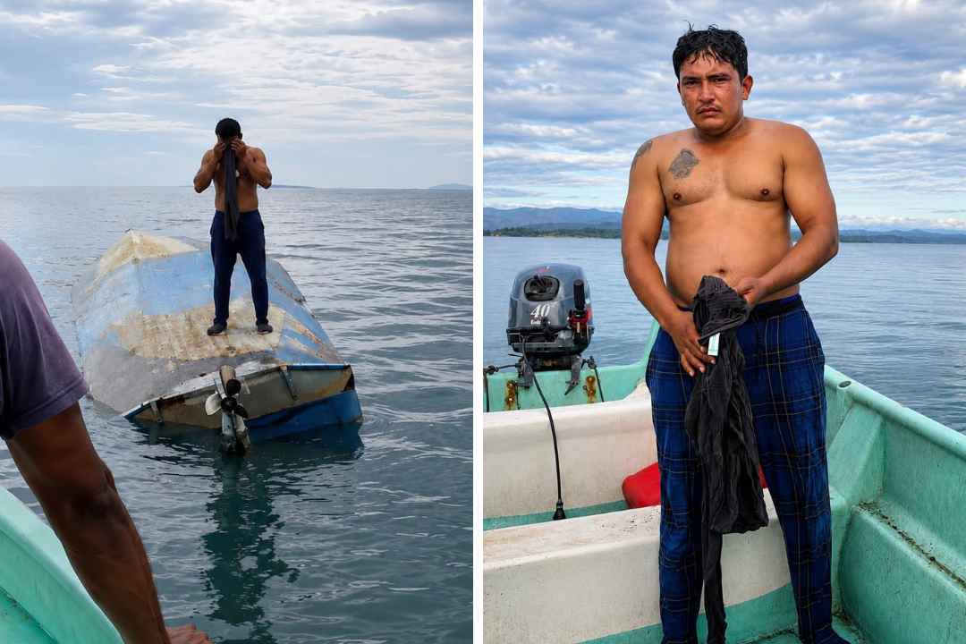 Pescador desafía al mar y sobrevive 24 horas de in